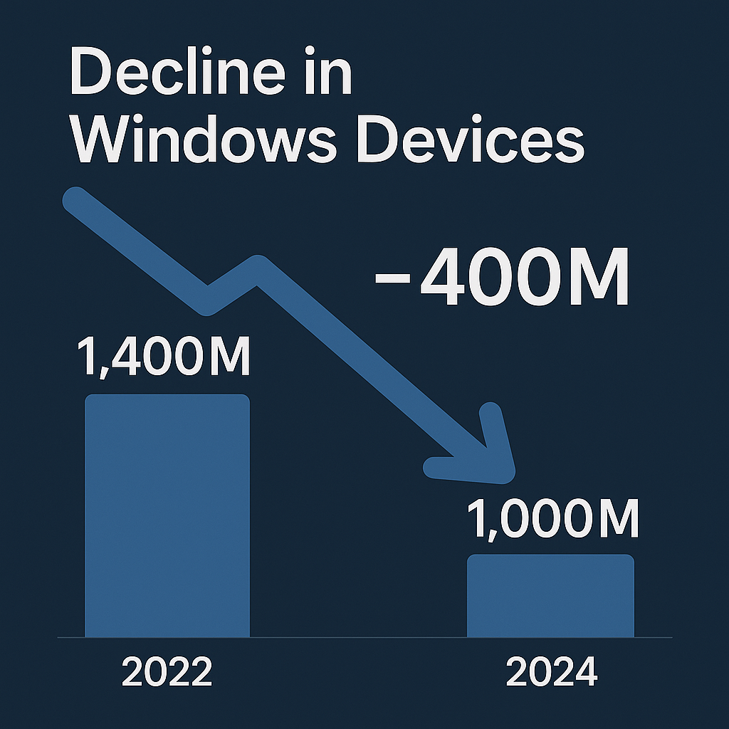 “Windows pierde 400 millones de usuarios: el declive del PC y el plan oculto detrás de las consolas híbridas de Xbox”